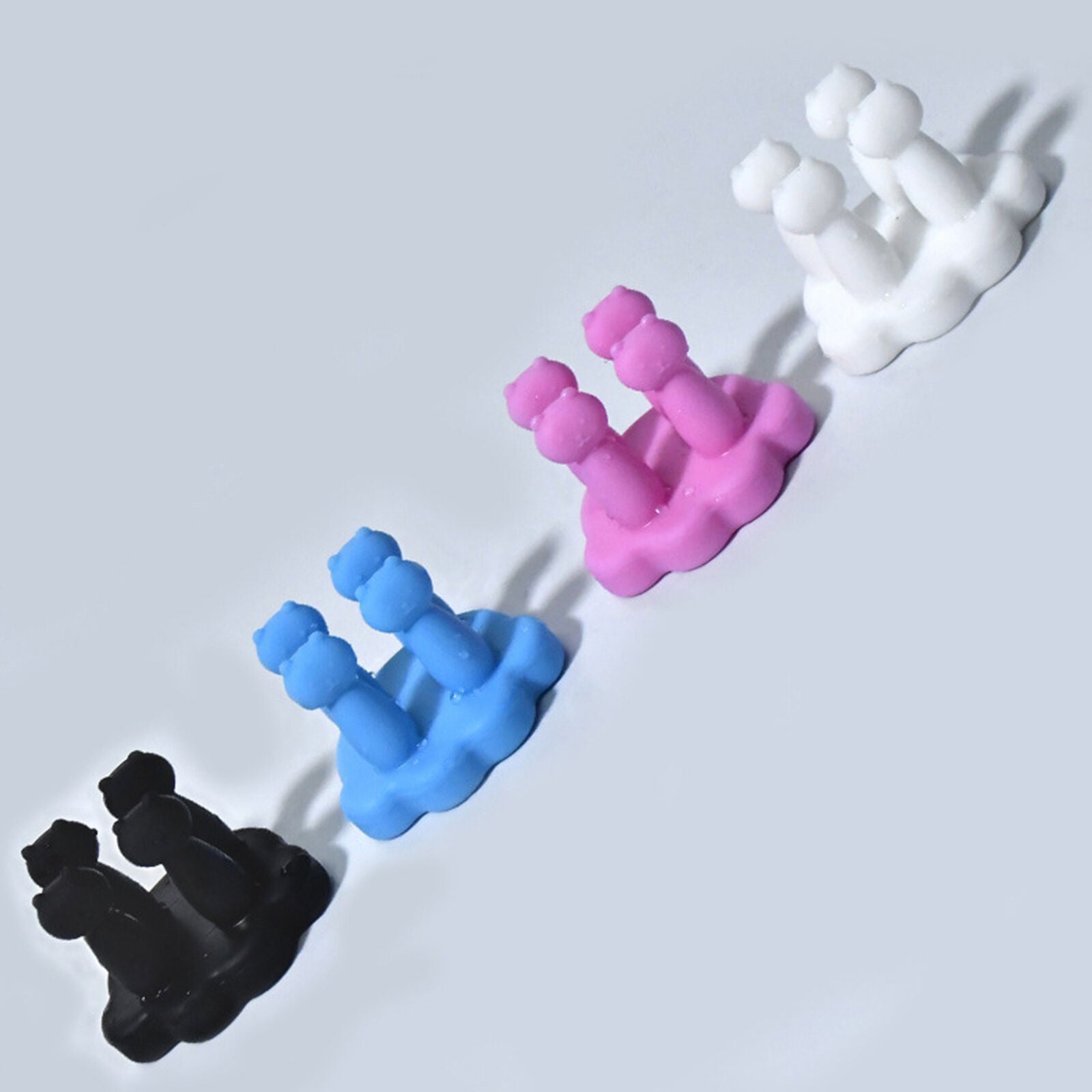 new Silicone Toothbrush Holder Tooth Brush Racks Wall Mounted 5pc Removable Reusable koeek - KOEEK