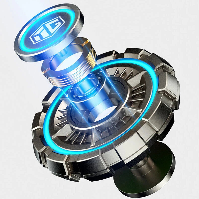 Pulsar Luminous Fidget Clicker Spinner EDC Hand Spinner Adult ADHD Fidget Toys 07FC0E-D4 - KOEEK