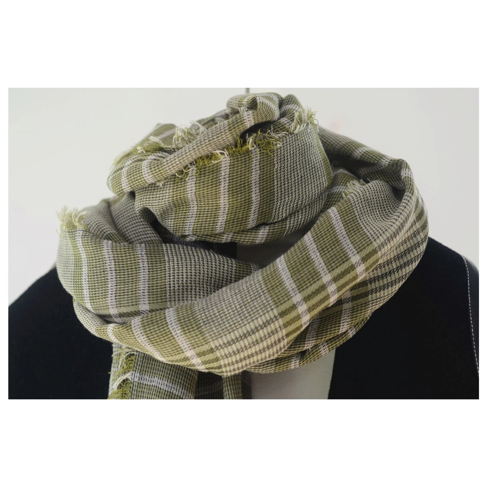 Mens Scotland Plaid Soft Cotton Scarf Casual Fashion Neckerchief Shawl Bandana 07FC0E-D4 - KOEEK