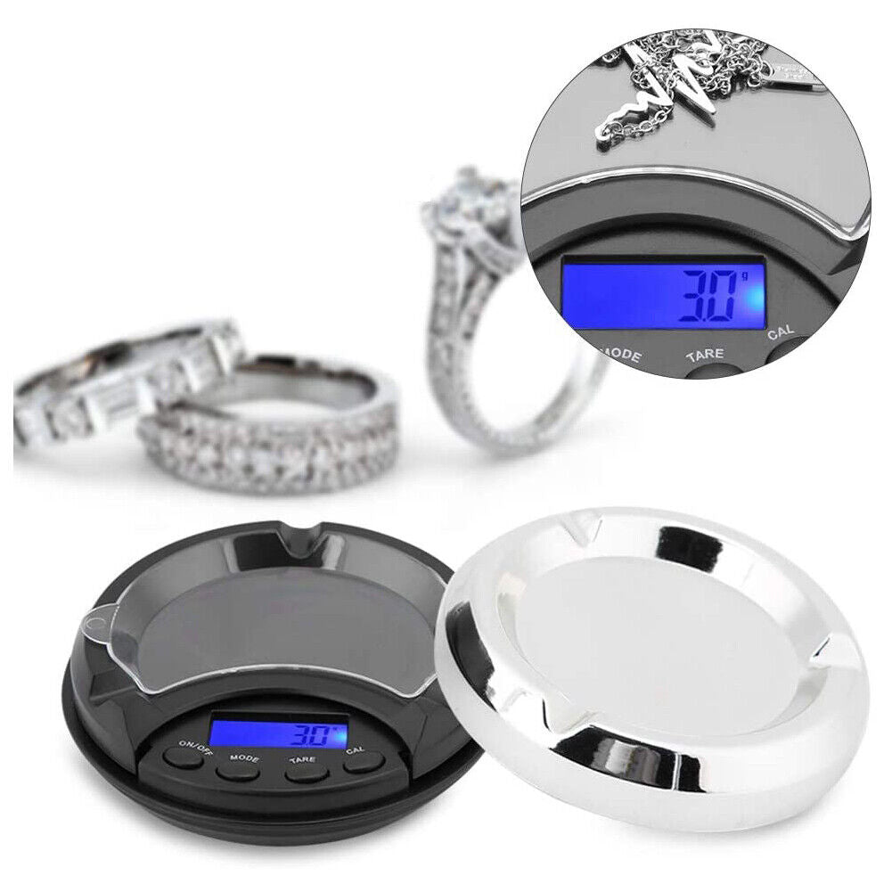 new 200g/0.01g Portable Ashtray Electronic Digital Jewelry Precision Scale With HPT koeek - KOEEK