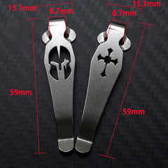 Titanium Alloy Deep Carry Pocket Clip Back Clip For BENCHMADE Osborne 940,941 + 07FC0E-D4 - KOEEK