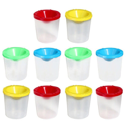 new  10 Pcs Kids Painting Container Cups Anti-falling Graffiti Tool Child