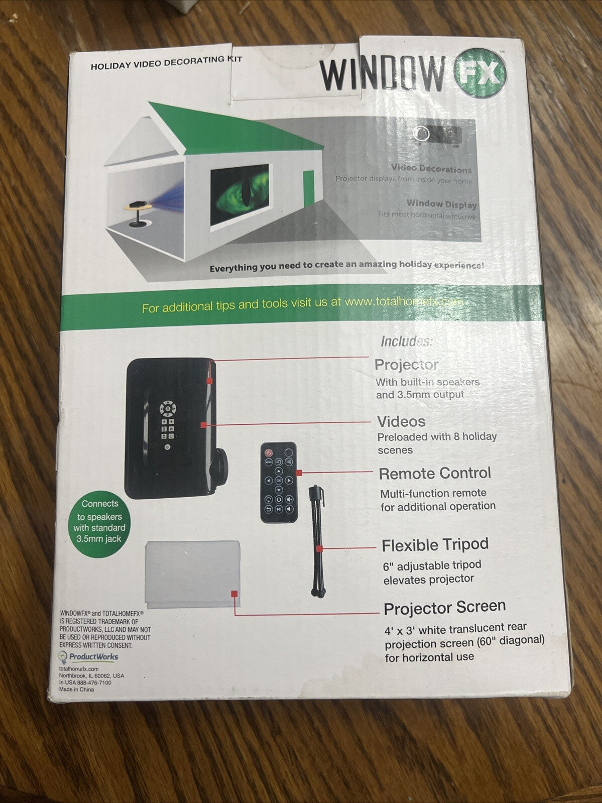 ! Window FX Holiday Video Projector Decorating Kit Halloween Christmas 07FC0E-D4 - KOEEK