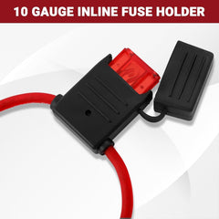 new 10 Gauge Inline Fuse Holder: 12V-32V with 50 AMP Maxi Blade Fuses &... 07FC0E-D4 - KOEEK