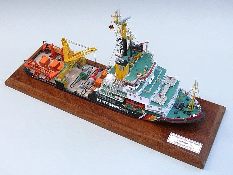 1/250 Mellum Coast Guard Pollution Control Paper Model DIY No Accs No Stand 07FC0E-D4 - KOEEK