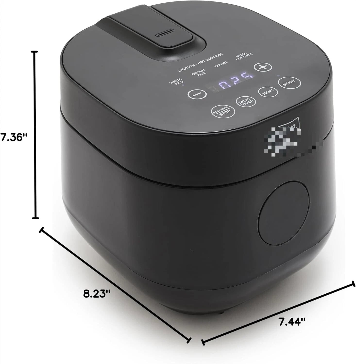 4-Cup Digital Rice Cooker, Removable Ceramic Pot without PFAS and PFOA 07FC0E-D4 - KOEEK