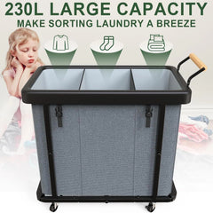 230-liter (60-gallon) extra-large stylish laundry sorting basket 07FC0E-D4 - KOEEK