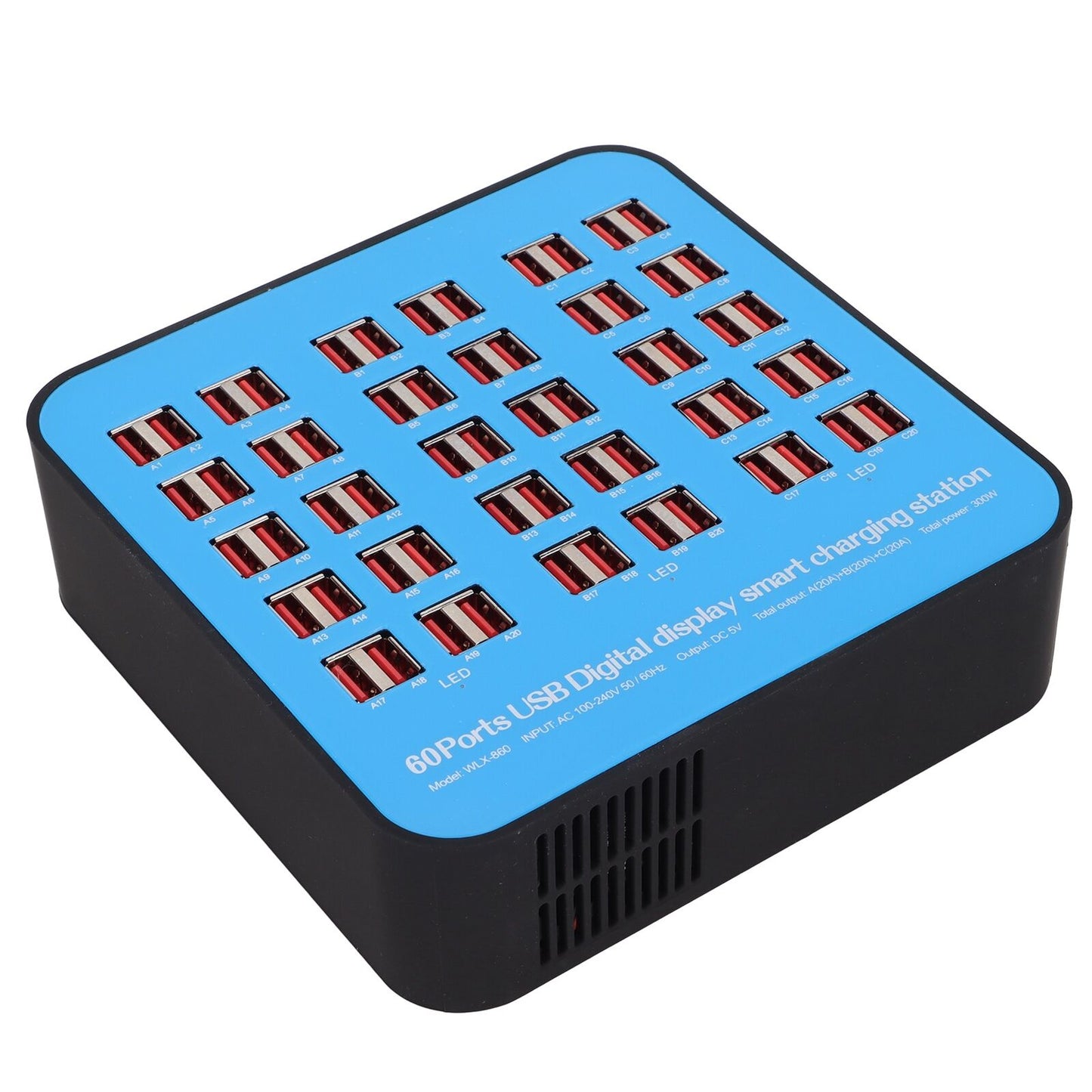 new 60 Ports Desktop Charger Universal Multi Ports Charging Station For Tablets For koeek - KOEEK