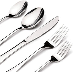 12-Person 60-Piece Silverware Set, Heavy Duty Stainless Steel Flatware. 07FC0E-D4 - KOEEK