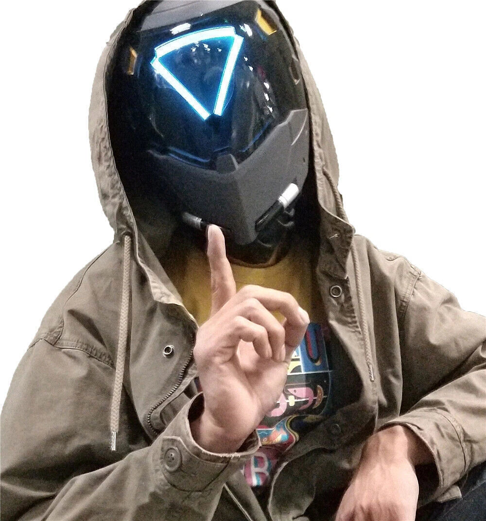 Overwatch ANA Shrike Cosplay Helmet LED Mask Halloween Party Cosplay Props OVERWATCH - KOEEK