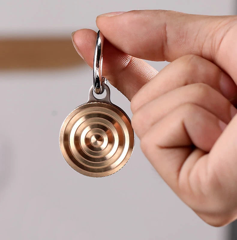 Spinning Top Finger Spinner Hand Fidget EDC Toy Keychain Necklace Pendant Gifts 07FC0E-D4 - KOEEK