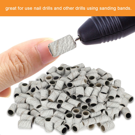 100PCS Sanding Bands Set Nail Drill Machine Bits Manicure Pedicure Tool Set koeek - KOEEK