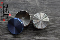 Titanium Round Waterproof Mini Pill Box Case Travel Medicine Container EDC Box 07FC0E-D4 - KOEEK