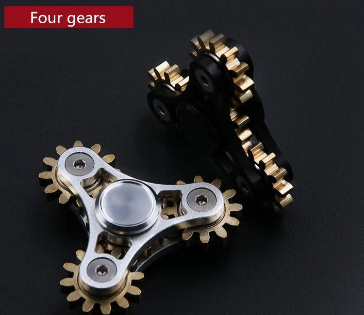 Spinner Toys Metal Brass Finger Focus Hand Stress Cube Relief Gears Fidget Tools 07FC0E-D4 - KOEEK