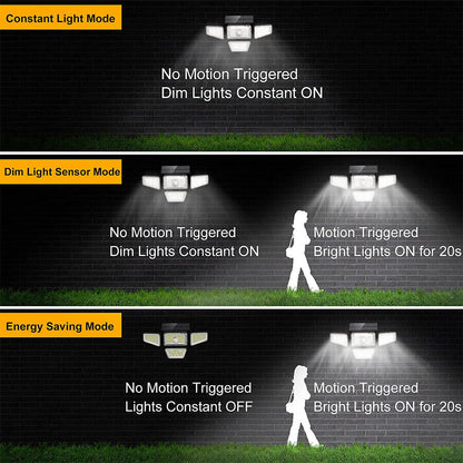 new Luz LED Solar Con Sensor De Movimiento Jardin Patio Lampara Luces Para Exterior