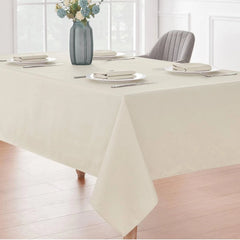 Rectangle 4 Feet Tablecloth 52x70 inch Linen Textured Table Cloth Stain Wrinkle 07FC0E-D4 - KOEEK