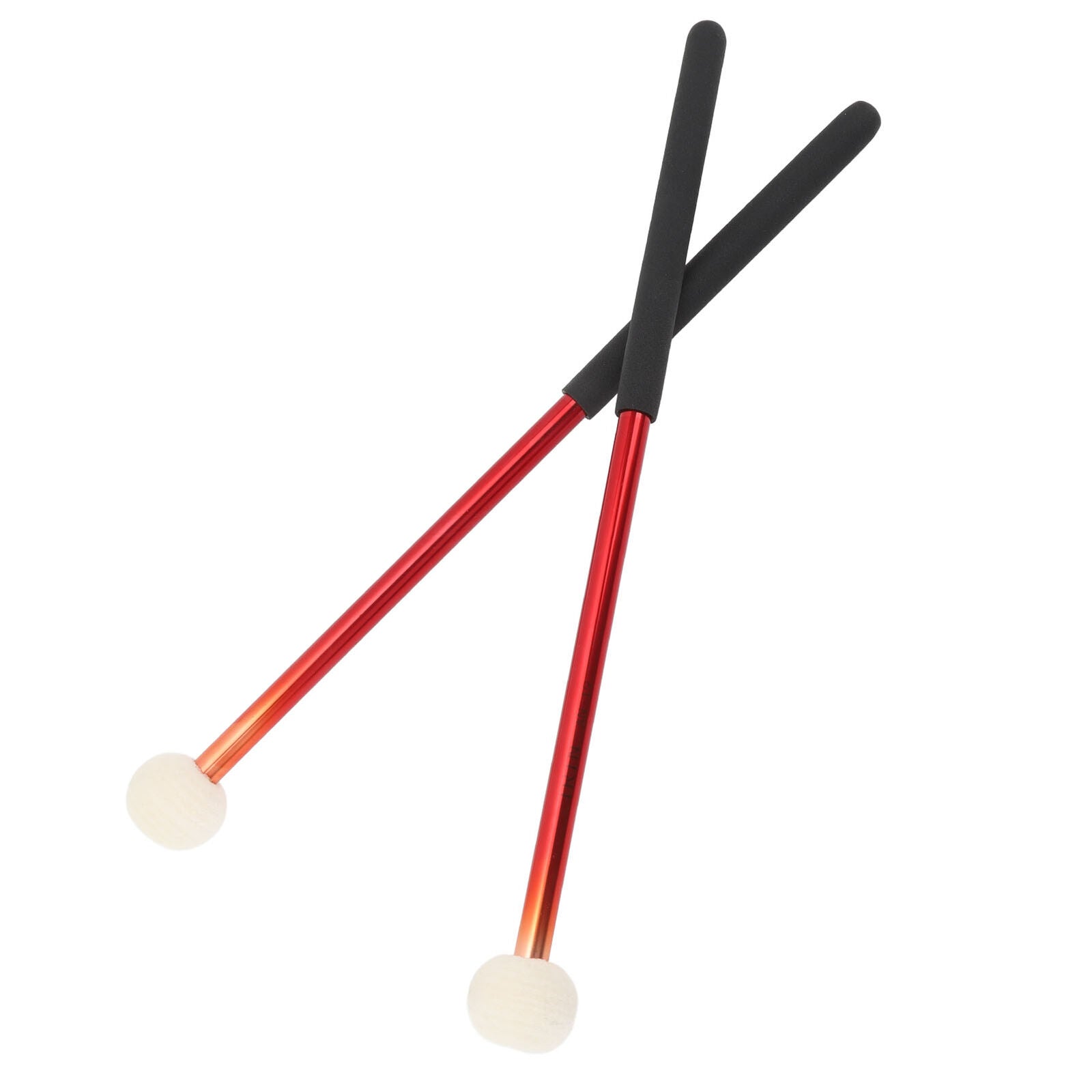 new 1 Pair Timpani Mallets Soft Felt Head Rubber Handle Percussion Drumsticks koeek - KOEEK