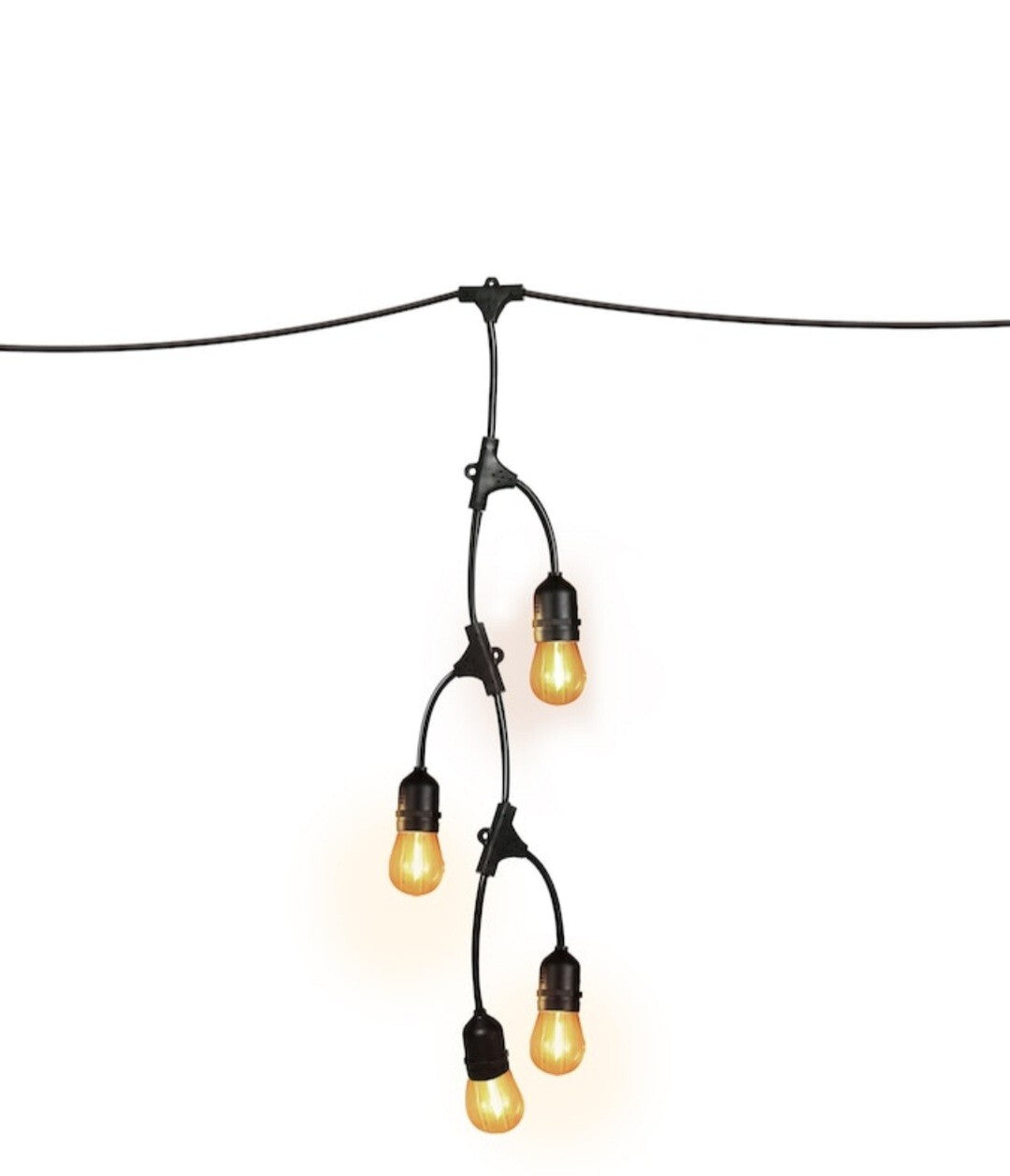 (2 Sets) 12ft LED FENCE STRING LIGHTS -Linkable-Outdoor- Heavy Duty -All Weather 07FC0E-D4 - KOEEK