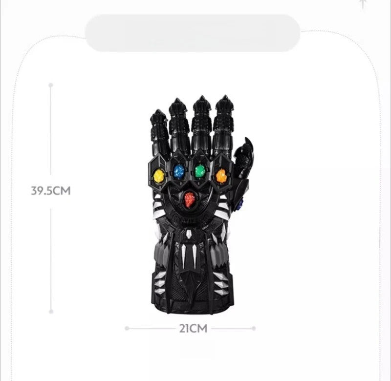 Black Panther Infinity Gauntlet Articulated Light-Up Sound Effects Cosplay Prop 07FC0E-D4 - KOEEK