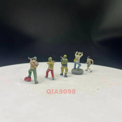 1/72 Scale Middle Eastern Militiaman 5PCS Soldiers Model for Scene Display 07FC0E-D4 - KOEEK