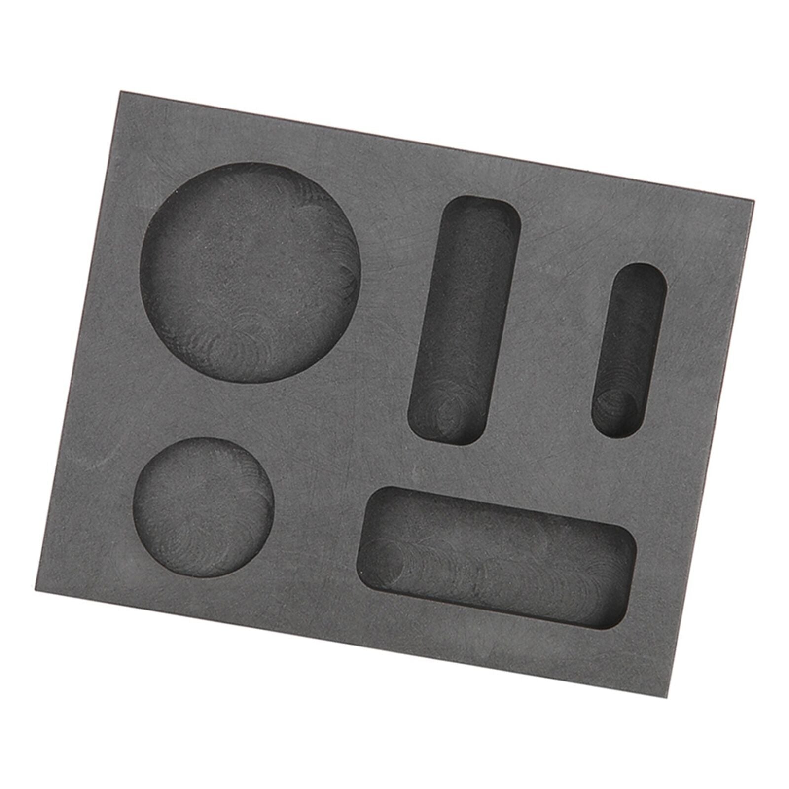 new 5 Grooves Graphite Ingot Melting Casting Refining Scrap Combo Crucible Mold MNS koeek - KOEEK