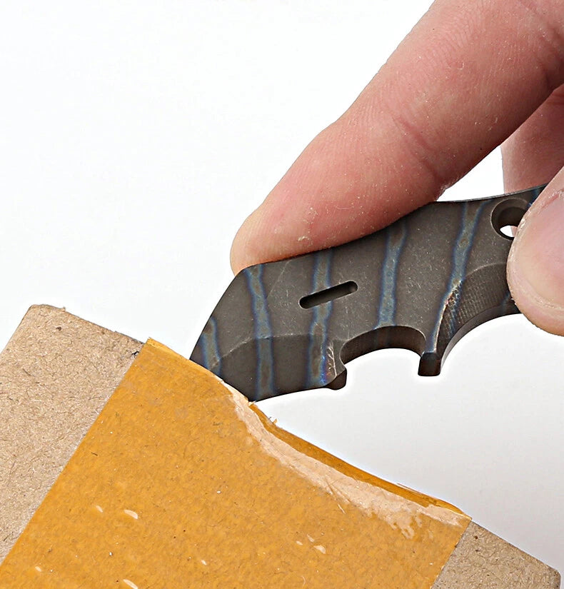 Solid Titanium Alloy Outdoor Multi Tool Pry Bar Crowbar Opener Unboxing EDC 07FC0E-D4 - KOEEK