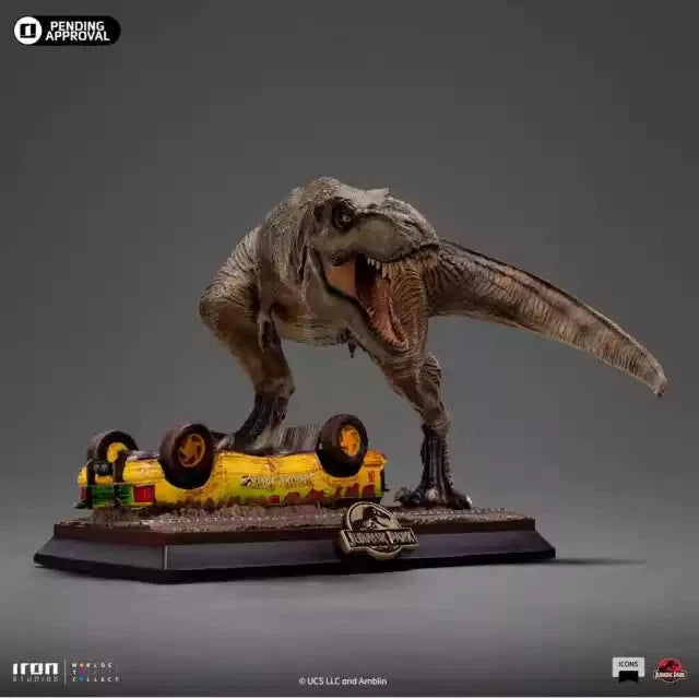 1/10 Iron Studios Dinosaur T-Rex Attack Art Statue Figure Model IN BOX 5.7" 07FC0E-D4 - KOEEK