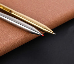 Gear Press  Pocket Ball Pen Outdoor Portable Signature Pen Metal G2 Refill EDC 07FC0E-D4 - KOEEK