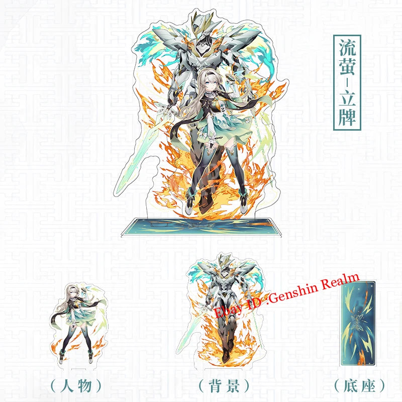Anime Honkai: Star Rail Firefly Acrylic Desktop Stand Figure Collection Decor 07FC0E-D4 - KOEEK