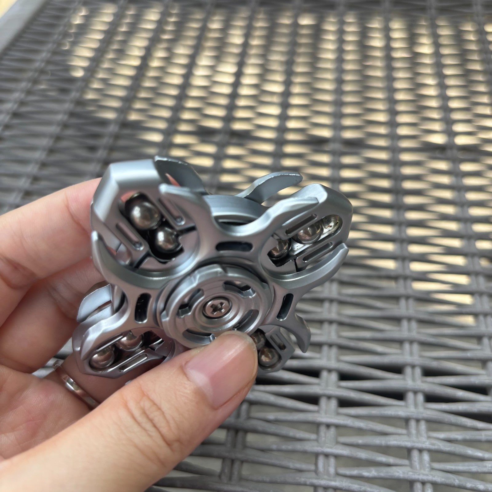 EDC Hand Spinner Fidget Spinner Double-Sided Linkage Stress Relief Toys 07FC0E-D4 - KOEEK