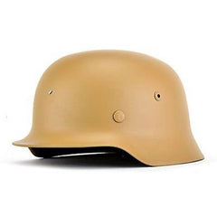 M35 Military German WW2 Steel Helmet Army Field Helmet Motorcycle Hat Tan Color 07FC0E-D4 - KOEEK