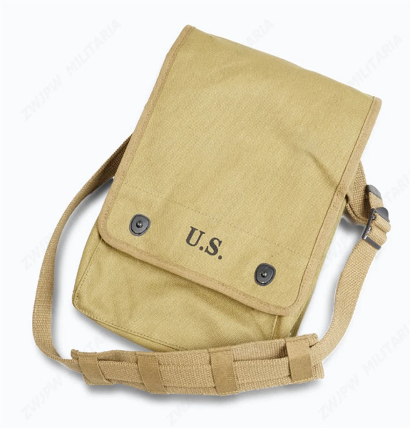 U.S. Military Army Green Map Case Canvas Tech Bag Pack Carry Pouch Shoulder Bag 07FC0E-D4 - KOEEK