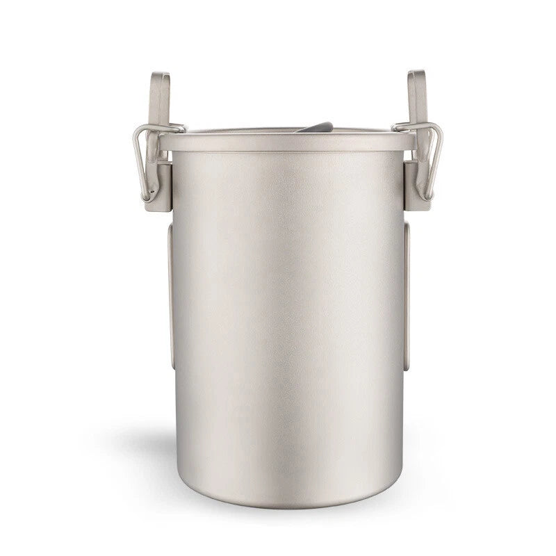 Titanium Outdoor Cookware Camping Cooking Pot With Folding Handles Utensils 07FC0E-D4 - KOEEK