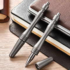 EDC Titanium Alloy Writing Ball Pen Portable Signature Pen Stationery Office Pen 07FC0E-D4 - KOEEK