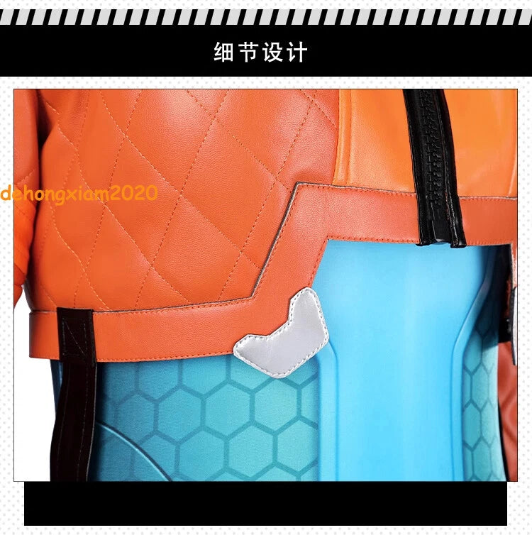 OVERWATCH2 Juno Jumpsuit Suit Halloween Cosplay Bodysuit Tights Women's Jacket 07FC0E-D4 - KOEEK