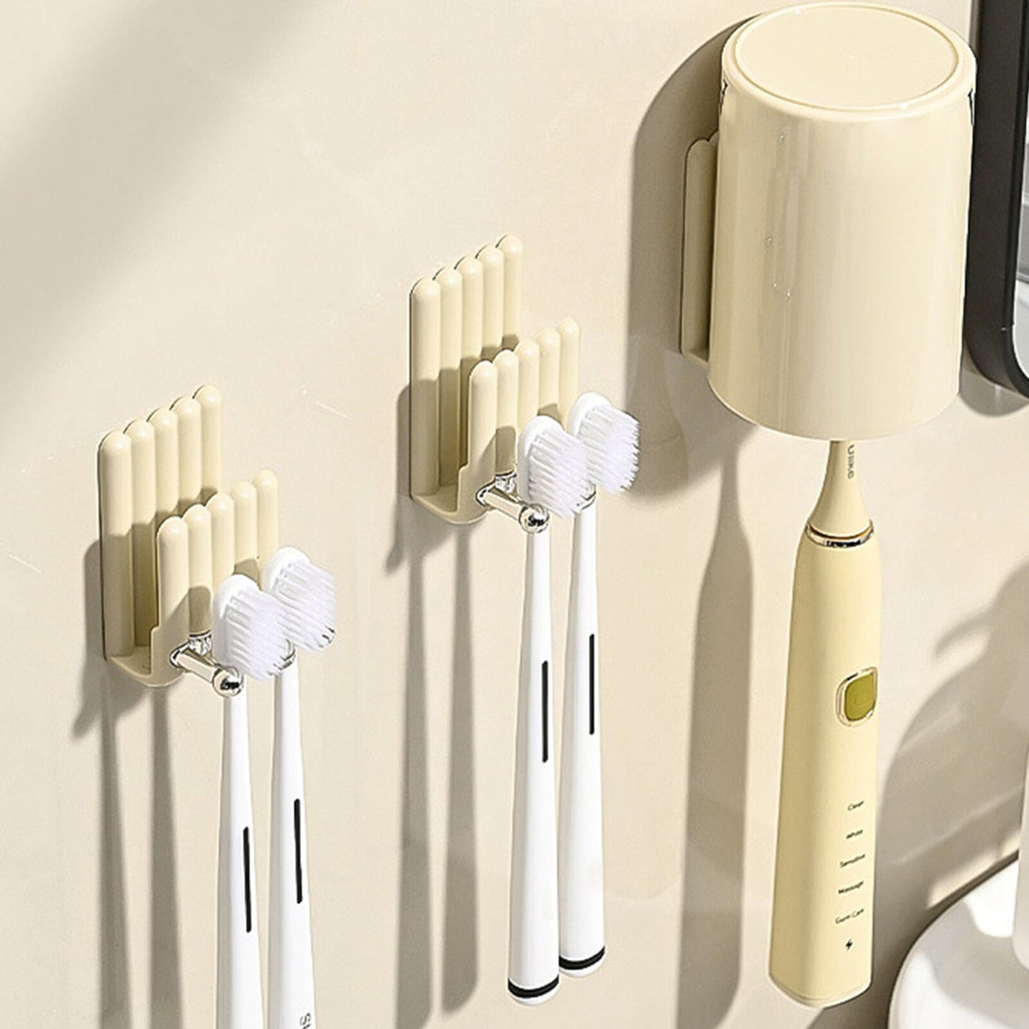 new Wall Electric Toothbrush Holder No Drilling Electric Tooth Brush Wall Holder koeek - KOEEK