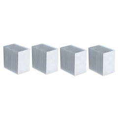 new 4Pcs/set Cooling Fins Aluminum Heatsink Heat Sink For Electronics CPU Modules koeek - KOEEK