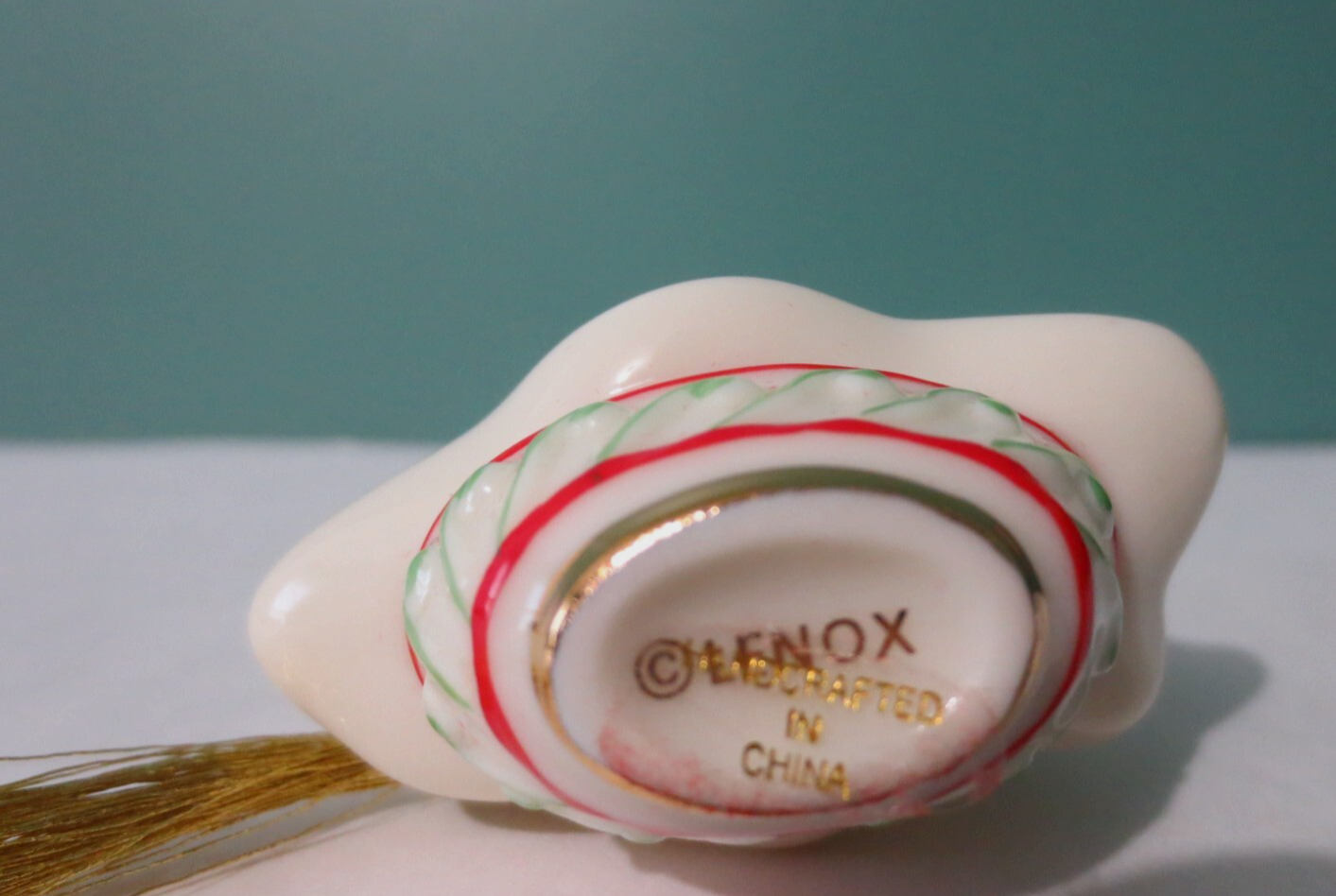 LENOX -  Porcelain Decorative CHRISTMAS TREE Ornament - 3" Tall LENOX - KOEEK