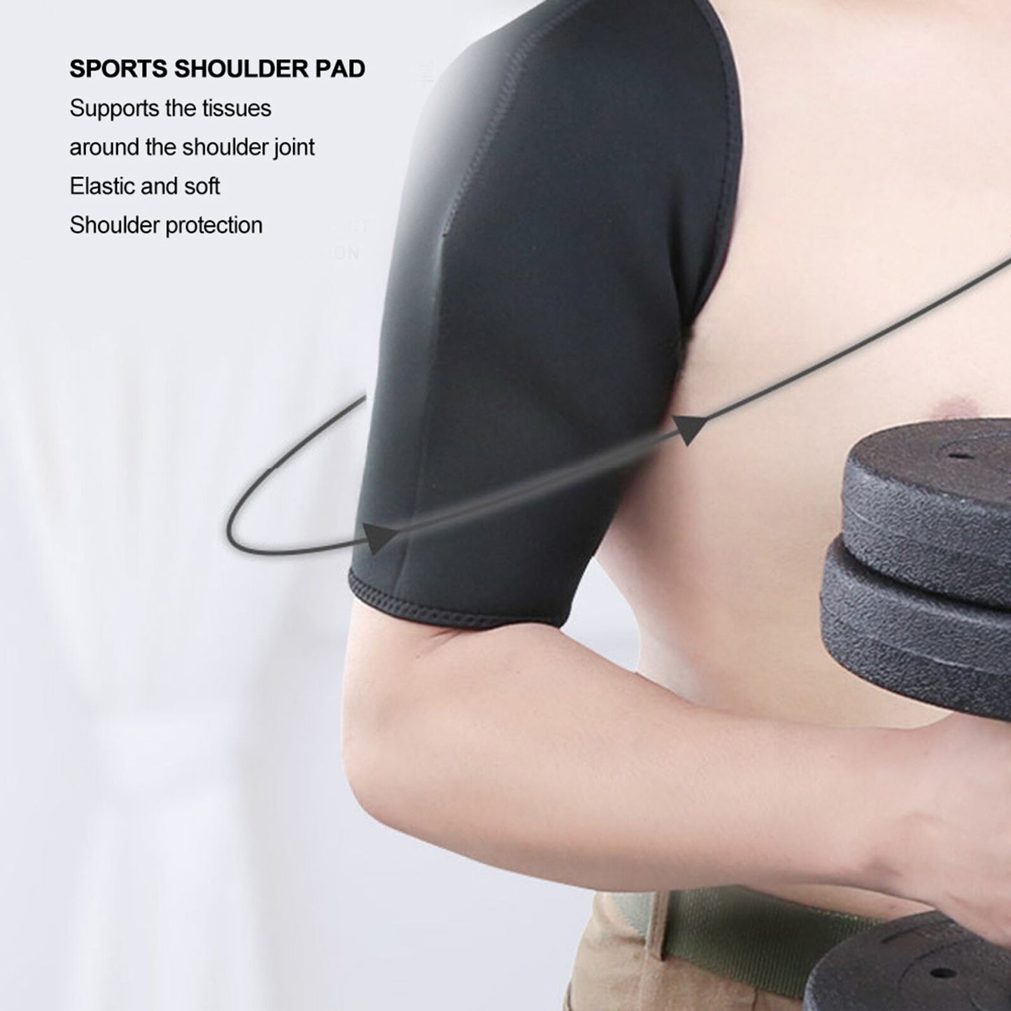 new Double Shoulder Support Warm Keeping Brace Elastic Strap Arthritis Warm Pad GBD koeek - KOEEK