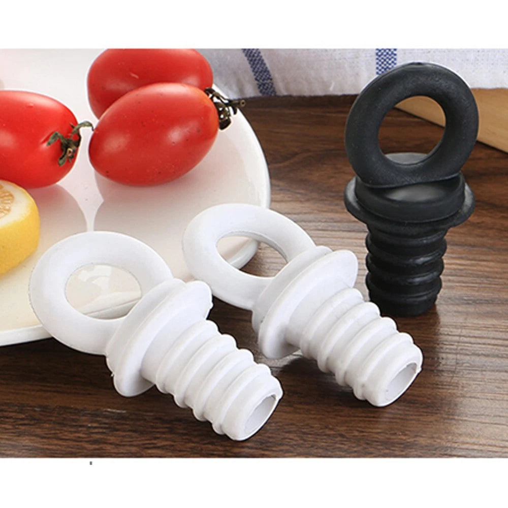 5 Pcs Silicone Bottle for Glass Bottles Wine Sealer 07FC0E-D4 - KOEEK