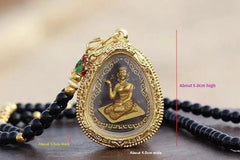 Exquisitely Wealth Good Luck Bless Buddha Pendant Amulet Pendant Necklace 07FC0E-D4 - KOEEK