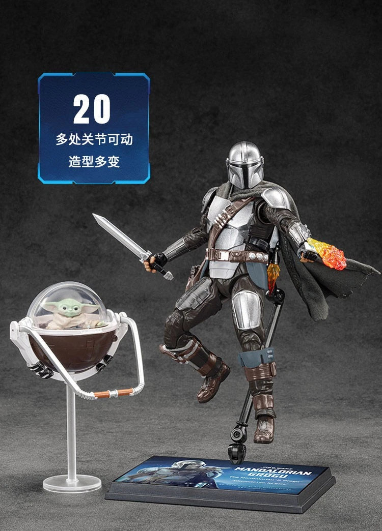 ZD toys Star Wars The Mandalorian & Grogu Set Action Figure Set 07FC0E-D4 - KOEEK