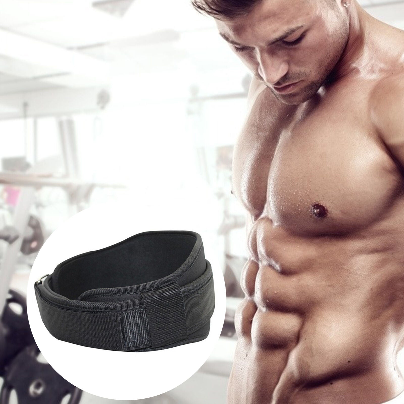 new Workout Belt for Men Workout Weightlifting Gym Waistband Powerlifting Accessory koeek - KOEEK