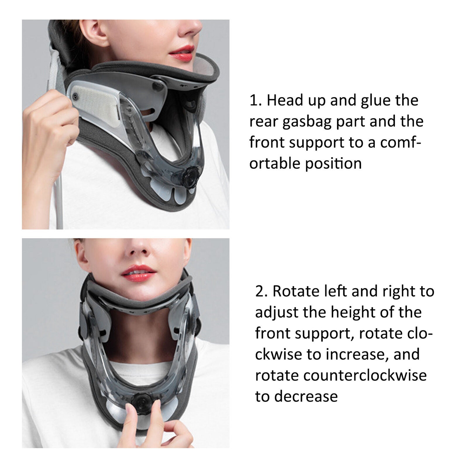 new Neck Brace Support Cervical Traction Device Collar Pain Relief Tool HGF koeek - KOEEK