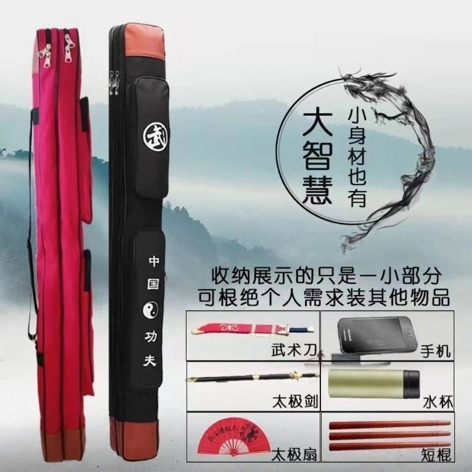 Chinese Martial Art Tai Chi Sword Bags Multi-Function Layer Oxford Sword bag Set 07FC0E-D4 - KOEEK