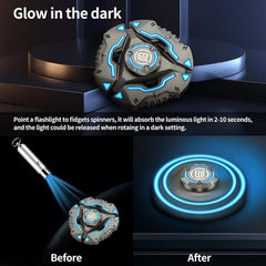EDC Fidget Spinner Luminous Durable High Speed Silent Bearing Metal Stressrelief 07FC0E-D4 - KOEEK