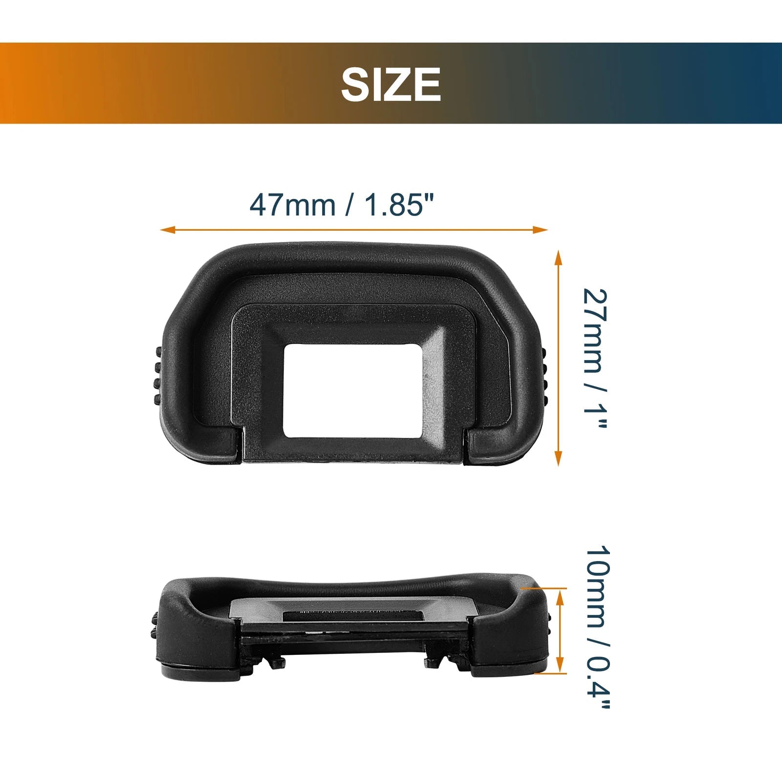 Camera Eyecup Eyepiece Viewfinder Protector for  EOS 60Da 6D 5DII 60D 50D 5D 40D 07FC0E-D4 - KOEEK
