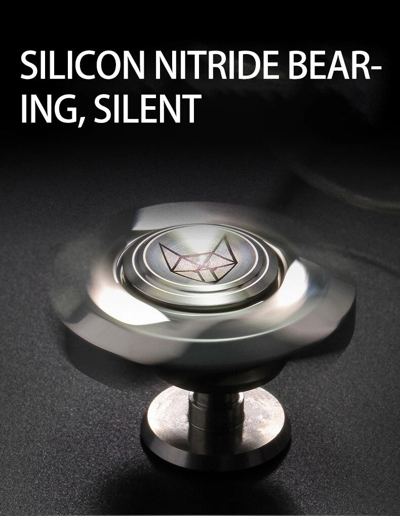 Fidget Hand Spinner Toys Silent Bearing TitaniumAlloy Finger Gyro Relieve Stress 07FC0E-D4 - KOEEK