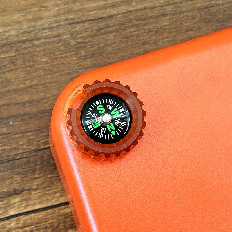 PEI Titanium Pocket Compass for Outdoor Camping Travel EDC Necklace Pendant DIY 07FC0E-D4 - KOEEK