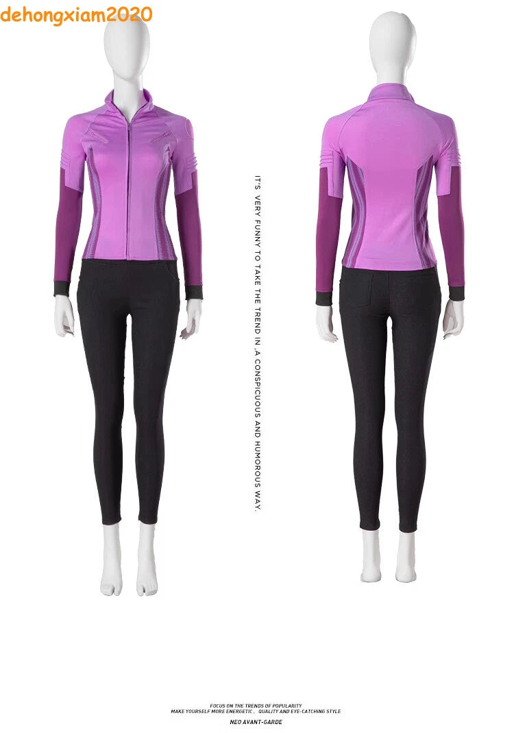 Hawkeye Cosplay Costume Kate Bishop Outfit Women Halloweewn Female Party Uniform 07FC0E-D4 - KOEEK